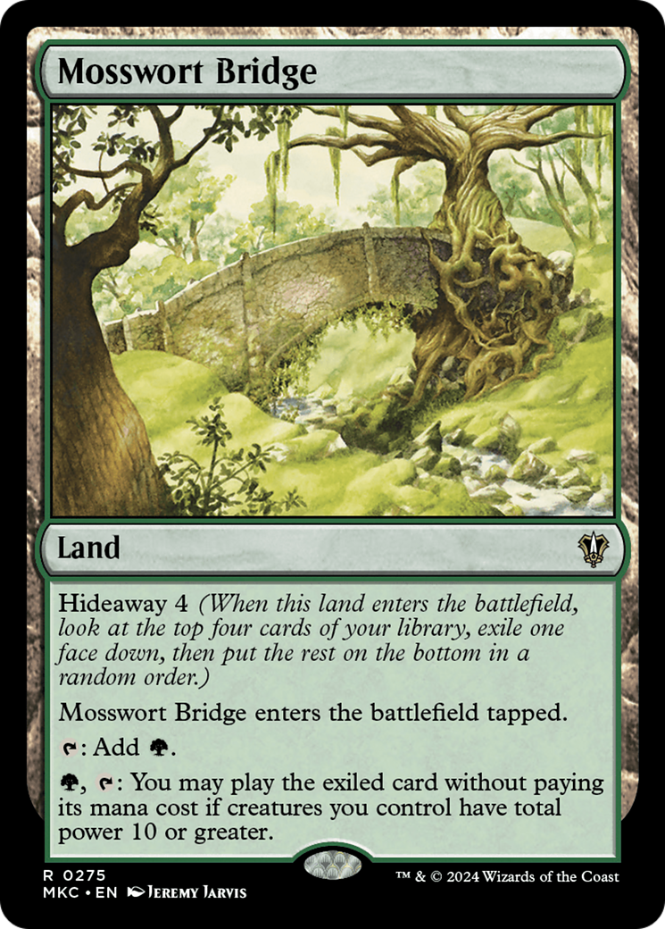 Mosswort Bridge (MKC-275) [Murders at Karlov Manor Commander] MTG Single Wizards of the Coast