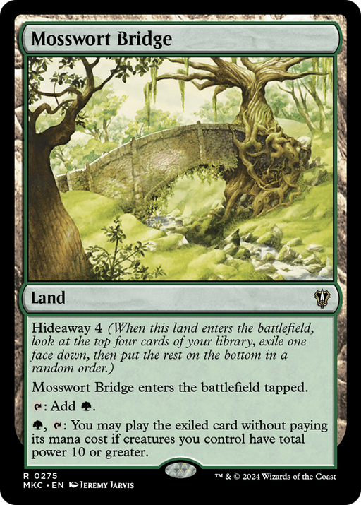 Mosswort Bridge (MKC-275) [Murders at Karlov Manor Commander] MTG Single Wizards of the Coast