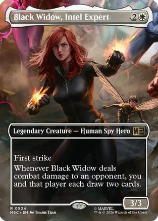 Black Widow, Intel Expert (MSC-504) [Commander: Marvel Super Heroes] Foil MTG Single Wizards of the Coast