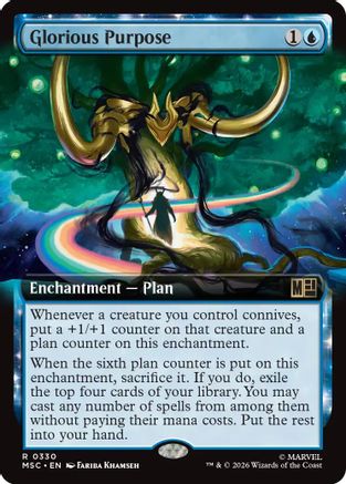 Glorious Purpose (MSC-330) [Commander: Marvel Super Heroes] Foil MTG Single Wizards of the Coast