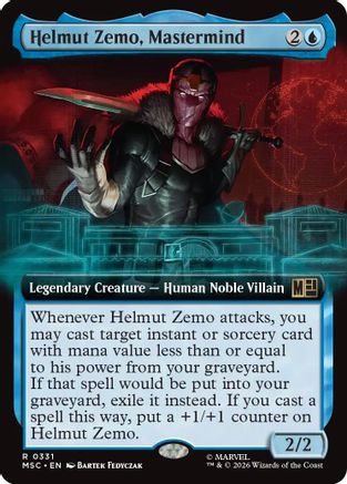 Helmut Zemo, Mastermind (MSC-331) [Commander: Marvel Super Heroes] MTG Single Wizards of the Coast