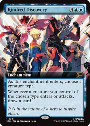 Kindred Discovery (MSC-334) [Commander: Marvel Super Heroes] Foil MTG Single Wizards of the Coast