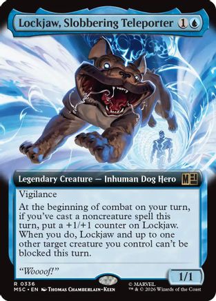 Lockjaw, Slobbering Teleporter (MSC-336) [Commander: Marvel Super Heroes] Foil MTG Single Wizards of the Coast