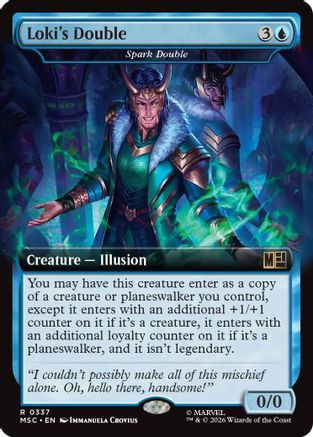 Loki's Double - Spark Double (MSC-337) [Commander: Marvel Super Heroes] MTG Single Wizards of the Coast