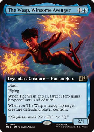 The Wasp, Winsome Avenger (MSC-343) [Commander: Marvel Super Heroes] MTG Single Wizards of the Coast