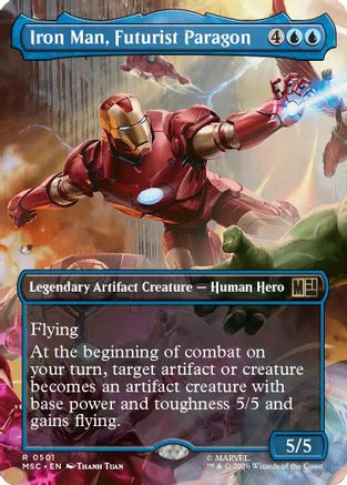 Iron Man, Futurist Paragon (MSC-501) [Commander: Marvel Super Heroes] MTG Single Wizards of the Coast