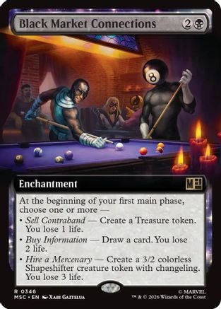 Black Market Connections (MSC-346) [Commander: Marvel Super Heroes] MTG Single Wizards of the Coast