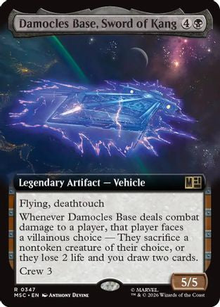 Damocles Base, Sword of Kang (MSC-347) [Commander: Marvel Super Heroes] Foil MTG Single Wizards of the Coast