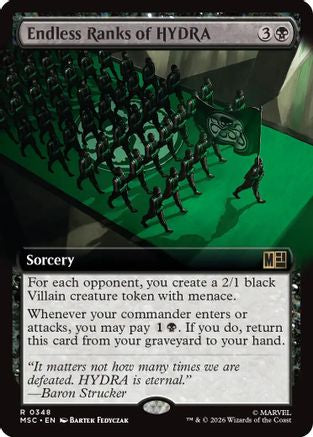 Endless Ranks of HYDRA (MSC-348) [Commander: Marvel Super Heroes] Foil MTG Single Wizards of the Coast