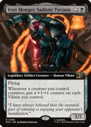 Iron Monger, Sadistic Tycoon (MSC-350) [Commander: Marvel Super Heroes] MTG Single Wizards of the Coast