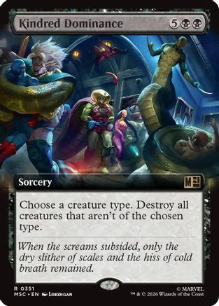Kindred Dominance (MSC-351) [Commander: Marvel Super Heroes] MTG Single Wizards of the Coast