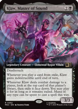 Klaw, Master of Sound (MSC-352) [Commander: Marvel Super Heroes] Foil MTG Single Wizards of the Coast