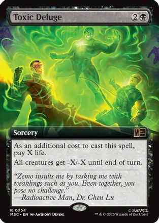 Toxic Deluge (MSC-354) [Commander: Marvel Super Heroes] MTG Single Wizards of the Coast