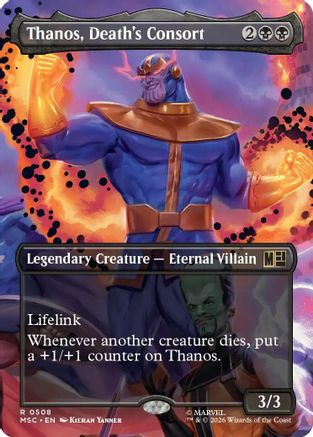 Thanos, Death's Consort (MSC-508) [Commander: Marvel Super Heroes] MTG Single Wizards of the Coast