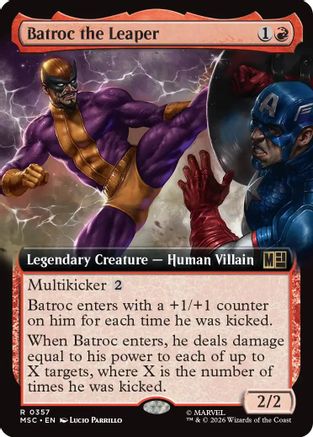 Batroc the Leaper (MSC-357) [Commander: Marvel Super Heroes] Foil MTG Single Wizards of the Coast