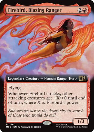 Firebird, Blazing Ranger (MSC-360) [Commander: Marvel Super Heroes] MTG Single Wizards of the Coast