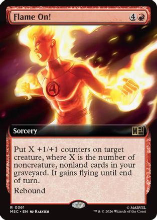 Flame On! (MSC-361) [Commander: Marvel Super Heroes] MTG Single Wizards of the Coast