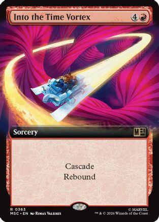 Into the Time Vortex (MSC-363) [Commander: Marvel Super Heroes] MTG Single Wizards of the Coast