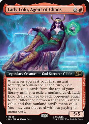 Lady Loki, Agent of Chaos (MSC-365) [Commander: Marvel Super Heroes] Foil MTG Single Wizards of the Coast