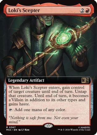 Loki's Scepter (MSC-367) [Commander: Marvel Super Heroes] MTG Single Wizards of the Coast