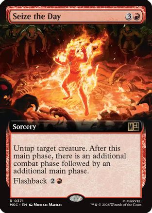 Seize the Day (MSC-371) [Commander: Marvel Super Heroes] Foil MTG Single Wizards of the Coast