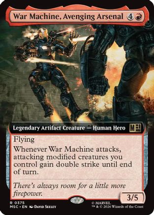 War Machine, Avenging Arsenal (MSC-375) [Commander: Marvel Super Heroes] Foil MTG Single Wizards of the Coast
