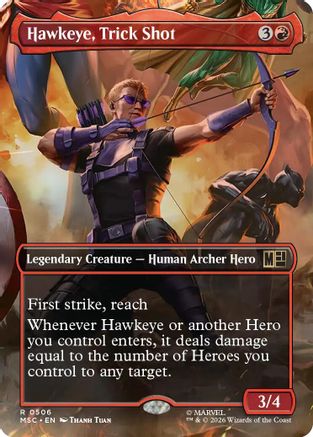 Hawkeye, Trick Shot (MSC-506) [Commander: Marvel Super Heroes] MTG Single Wizards of the Coast