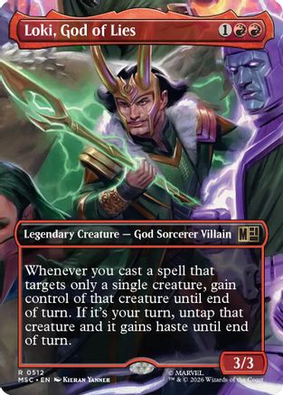 Loki, God of Lies (MSC-512) [Commander: Marvel Super Heroes] MTG Single Wizards of the Coast