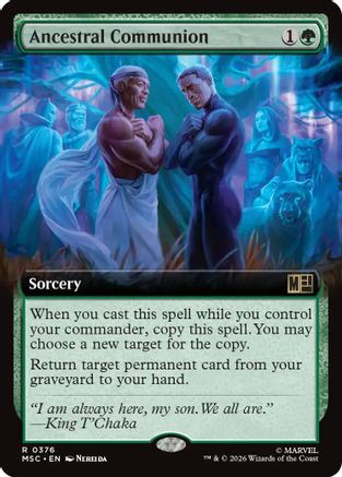Ancestral Communion (MSC-376) [Commander: Marvel Super Heroes] MTG Single Wizards of the Coast