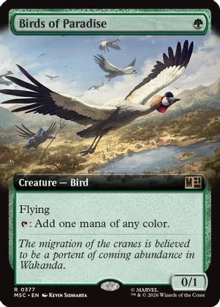 Birds of Paradise (MSC-377) [Commander: Marvel Super Heroes] Foil MTG Single Wizards of the Coast