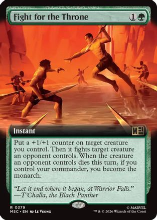 Fight for the Throne (MSC-379) [Commander: Marvel Super Heroes] Foil MTG Single Wizards of the Coast