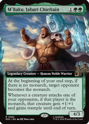M'Baku, Jabari Chieftain (MSC-382) [Commander: Marvel Super Heroes] Foil MTG Single Wizards of the Coast