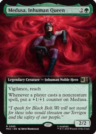 Medusa, Inhuman Queen (MSC-383) [Commander: Marvel Super Heroes] Foil MTG Single Wizards of the Coast