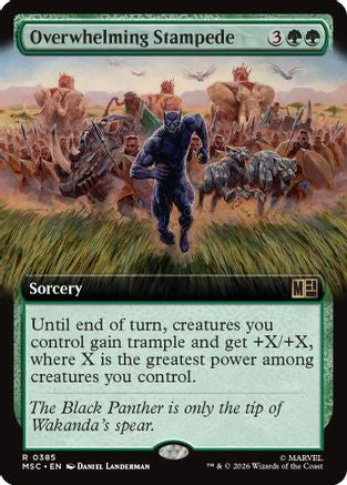 Overwhelming Stampede (MSC-385) [Commander: Marvel Super Heroes] Foil MTG Single Wizards of the Coast