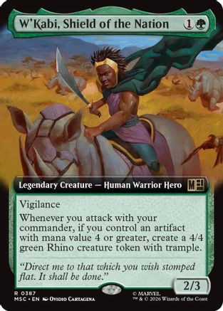W'Kabi, Shield of the Nation (MSC-387) [Commander: Marvel Super Heroes] MTG Single Wizards of the Coast