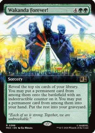 Wakanda Forever! (MSC-388) [Commander: Marvel Super Heroes] Foil MTG Single Wizards of the Coast