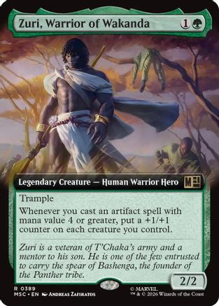 Zuri, Warrior of Wakanda (MSC-389) [Commander: Marvel Super Heroes] Foil MTG Single Wizards of the Coast