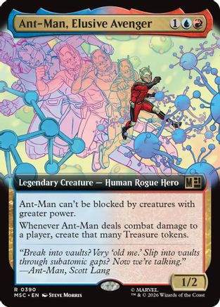 Ant-Man, Elusive Avenger (MSC-390) [Commander: Marvel Super Heroes] Foil MTG Single Wizards of the Coast
