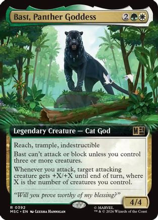 Bast, Panther Goddess (MSC-392) [Commander: Marvel Super Heroes] Foil MTG Single Wizards of the Coast