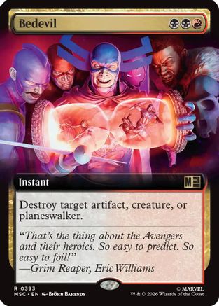 Bedevil (MSC-393) [Commander: Marvel Super Heroes] MTG Single Wizards of the Coast