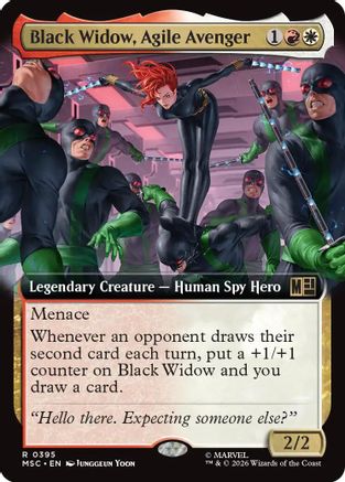 Black Widow, Agile Avenger (MSC-395) [Commander: Marvel Super Heroes] MTG Single Wizards of the Coast