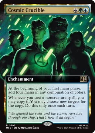 Cosmic Crucible (MSC-397) [Commander: Marvel Super Heroes] Foil MTG Single Wizards of the Coast