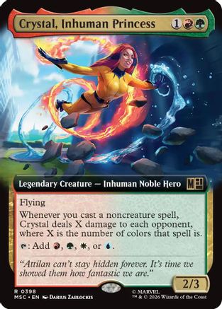 Crystal, Inhuman Princess (MSC-398) [Commander: Marvel Super Heroes] Foil MTG Single Wizards of the Coast