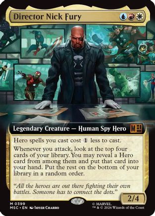 Director Nick Fury (MSC-399) [Commander: Marvel Super Heroes] MTG Single Wizards of the Coast