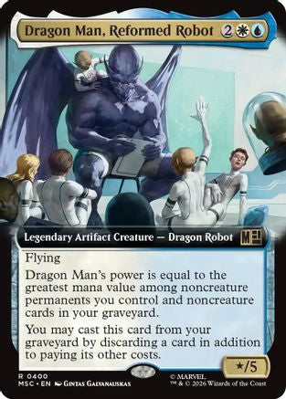 Dragon Man, Reformed Robot (MSC-400) [Commander: Marvel Super Heroes] Foil MTG Single Wizards of the Coast
