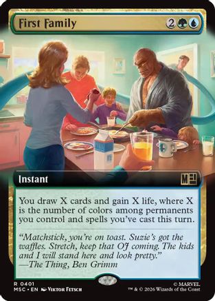 First Family (MSC-401) [Commander: Marvel Super Heroes] Foil MTG Single Wizards of the Coast