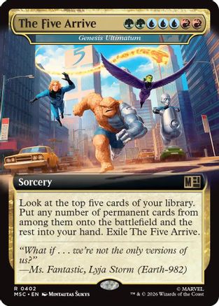 The Five Arrive - Genesis Ultimatum (MSC-402) [Commander: Marvel Super Heroes] MTG Single Wizards of the Coast