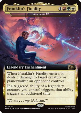 Franklin's Finality - Annie Joins Up (MSC-403) [Commander: Marvel Super Heroes] Foil MTG Single Wizards of the Coast