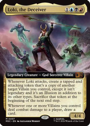 Loki, the Deceiver (MSC-407) [Commander: Marvel Super Heroes] Foil MTG Single Wizards of the Coast