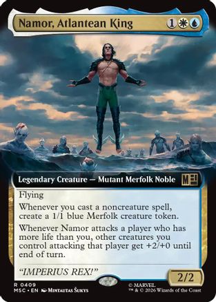 Namor, Atlantean King (MSC-409) [Commander: Marvel Super Heroes] MTG Single Wizards of the Coast